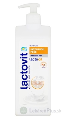 Lactovit Lactooil Telové mlieko Intenzívna starostlivosť, na suchú pleť 1x400 ml