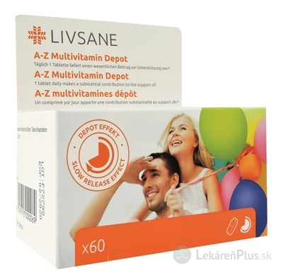 LIVSANE A-Z Multivitamín komplex tbl 1x60 ks