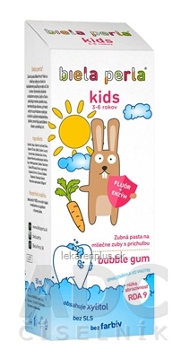 Biela perla Kids zubná pasta (3-6 rokov) 1x50 ml