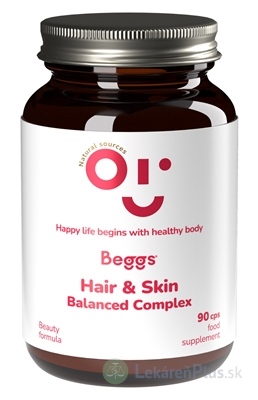 Beggs HAIR & SKIN Balanced COMPLEX cps (L-metionín a biotín) 1x90 ks