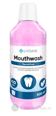 LIVSANE Ústna voda Sensitive 1x500 ml