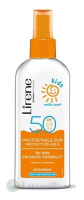 Lirene SUN PROTECTION Kids SPF 50+ Sprej opaľovacie telové mlieko pre deti 1x150 ml