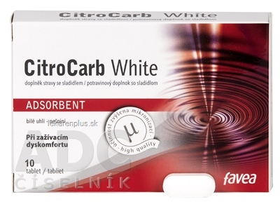 favea CitroCARB White tbl 1x10 ks