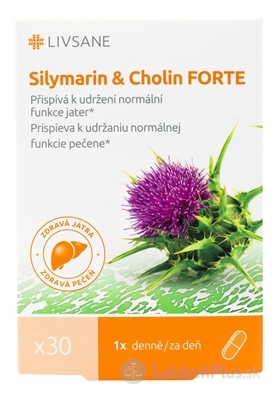 LIVSANE Silymarín a cholin FORTE cps 1x30 ks