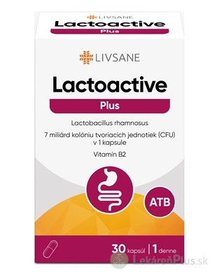 LIVSANE Laktoaktívne kapsuly Plus Vitamin B2 cps 1x30 ks