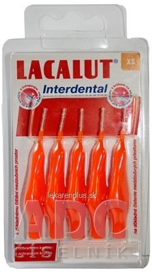 LACALUT Interdental MEDZIZUBNÉ KEFKY XS oranžová, s ochranným krytom, 1x5 ks