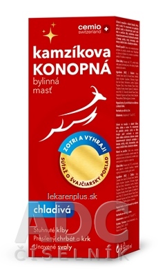 Cemio Kamzíkova konopná masť chladivá (inov.2024, súťaž) 1x200 ml