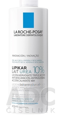 LA ROCHE-POSAY LIPIKAR LAIT UREA 10% telové mlieko, s pumpičkou 1x400 ml