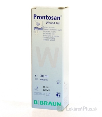 B.BRAUN PRONTOSAN WOUND GEL STERILNÝ čistenie, zvlhčovanie hlbokých rán, gél 1x30ml