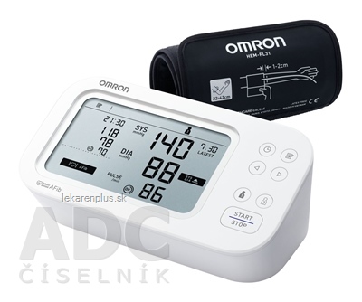 OMRON M6 Comfort AFib Tlakomer na rameno (HEM-7380-E) 1 ks + adaptér zdarma 1 ks, 1x1 set