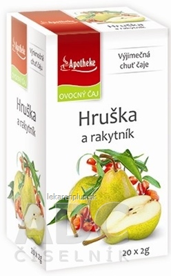 APOTHEKE PREMIER SELECTION ČAJ HRUŠKA A RAKYTNÍK 20x2 g (40 g)