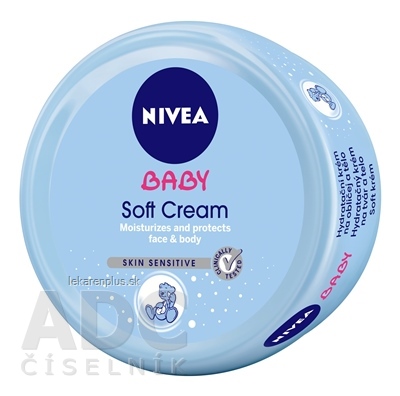 NIVEA BABY Hydratačný Soft krém na tvár a telo 1x200 ml