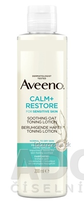 Aveeno CALM+RESTORE Soothing oat toning lotion upokojujúci toner s ovsom 1x200 ml