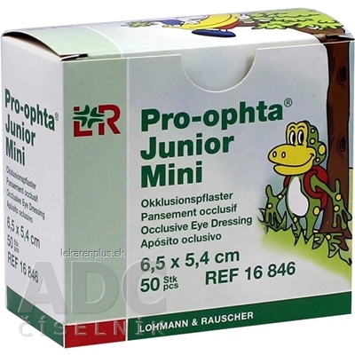 PRO-OPHTA JUNIOR MINI OCNE KRYTIE 6,5x5,4 cm 1x100 ks