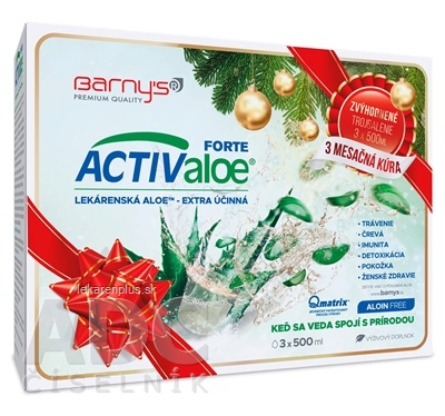 Barnys ACTIValoe FORTE trojbalenie (vianočné) 3x500 ml (1500 ml)