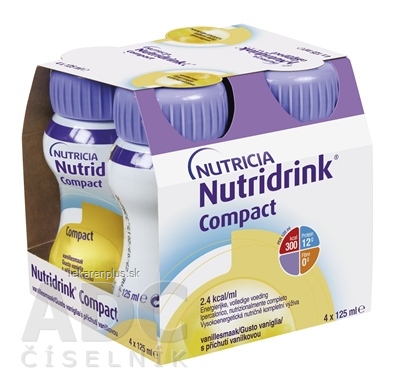 NUTRIDRINK COMPACT s vanilkovou príchuťou 4x125 ml (500 ml)