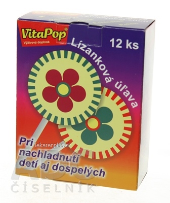 VitaPop lízanka pri nachladnutí detí aj dospelých 1x12 ks