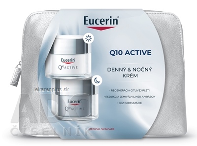 Eucerin Kazeta Q10 ACTIVE denný krém 50 ml + nočný krém 50 ml (akcia 2024) 1x1 set