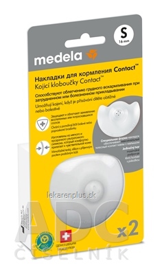 MEDELA Kontaktné dojčiace klobúčiky v krabičke veľkosť S (priemer 16 mm), (inov.2024) 1x2 ks