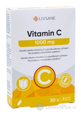 LIVSANE Vitamín C 1000 mg Depot tbl s postupným uvoľňovaním 1x30 ks