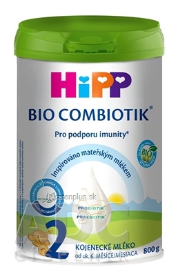 HiPP 2 BIO COMBIOTIK následná mliečna dojčenská výživa (od ukonč. 6. mesiaca) 1x800 g