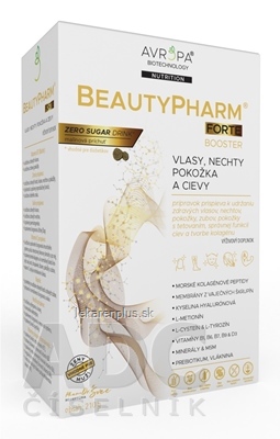 AVROPA BeautyPharm Forte prášok, malinová príchuť 1x210 g