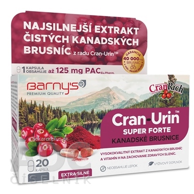 Barnys CRAN-URIN SUPER Forte cps 1x20 ks