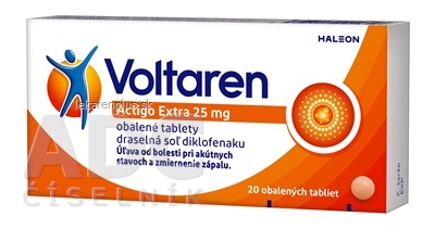 Voltaren Actigo Extra 25 mg tbl obd (blis.PVC/PE/PVDC/Al) 1x20 ks