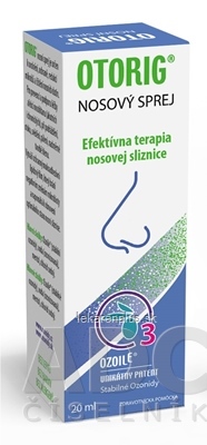 OTORIG nosový sprej, OzoilE 1x20 ml