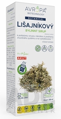 AVROPA Lišajníkový bylinný sirup 1x200 ml