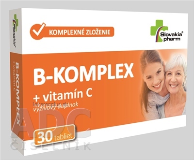 Slovakiapharm B-KOMPLEX + vitamín C tbl 1x30 ks