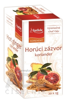 APOTHEKE PREMIER SELECTION Horúci zázvor koriander 20x2 g (40 g)