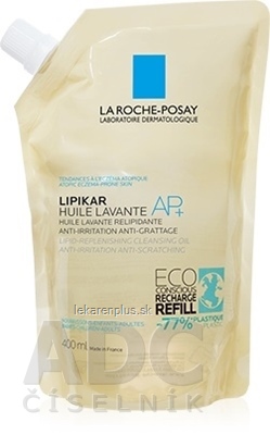 LA ROCHE-POSAY LIPIKAR HUILE LAVANTE AP+ kúpeľový a sprchovací olej, náhradná náplň 1x400 ml