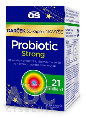 GS Probiotic Strong Darček cps 70+30 navyše (100 ks)