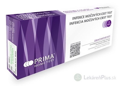 PRIMA Home test INFEKCIA MOČOVYCH CIEST samodiagnostický test z moču, 1x3 ks