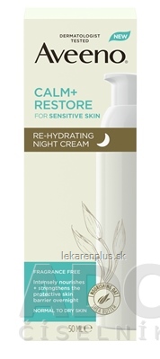 Aveeno CALM+RESTORE Re-hydrating night cream rehydratačný nočný krém 1x50 ml