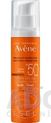 AVENE SOLAIRE ANTI-AGE TEINTE SPF50+ slnečný anti-age, tónovací, citlivá pleť 1x50 ml