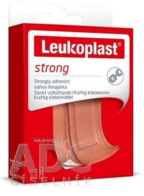 LEUKOPLAST STRONG náplasť na rany, 2 veľkosti, (inov.2020/2021) 1x20 ks