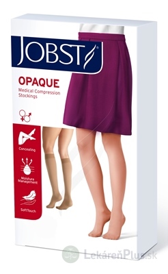 JOBST OPAQUE kompresívne lýtkové pančuchy I.KT, s otvorenou špičkou, karamelové, veľ. VI., 1x1 pár