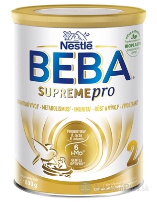 BEBA SUPREME pro 6HM-O 2 následná mliečna výživa (od ukonč. 6. mesiaca) (inov.2024) 1x800 g