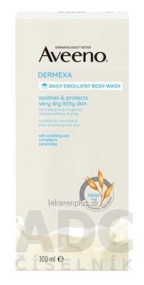 Aveeno DERMEXA Daily emollient body wash emolienčný sprchovací gél 1x300 ml