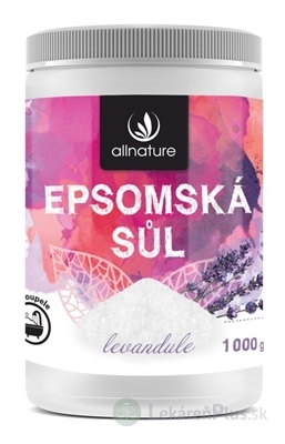 Allnature Epsomská soľ Levanduľa 1x1000 g