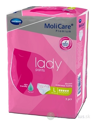 MoliCare Premium lady pants 5 kvapiek L inkontinenčné naťahovacie nohavičky 1x7 ks