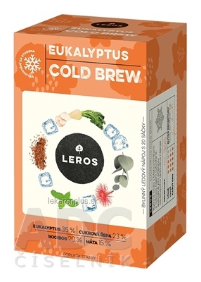 LEROS COLD BREW EUKALYPTUS bylinná zmes, nálevové vrecká 20x1,8 g (36 g)