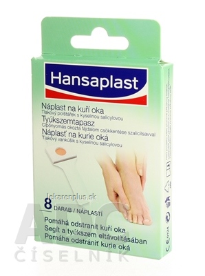 Hansaplast Náplasť na kurie oká 1x8 ks