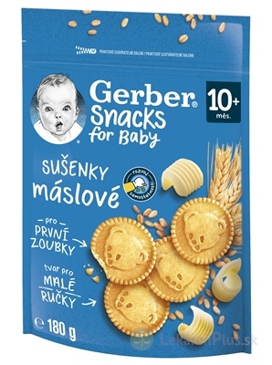 Gerber Snacks for Baby Maslové SUŠIENKY (od ukonč. 10. mesiaca) 1x180 g