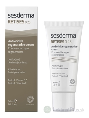 sesderma RETISES 0,25 Protivráskový krém regeneračný 1x30 ml