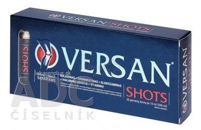 VERSAN SHOTS ampulky, pomarančová príchuť 30x10 ml