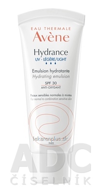 AVENE HYDRANCE UV-LÉGÈRE EMULSION SPF30 hydratačná emulzia SPF30 1x40 ml