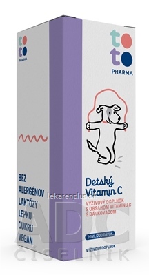 TOTO Detský Vitamín C kvapky s dávkovacou pumpičkou 1x20 ml